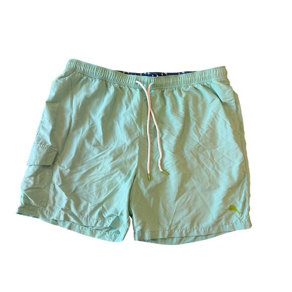 TOMMY BAHAMA Mint Green 6" inseam Swim Suit Trunks Shorts Men's size XL - Picture 1 of 9